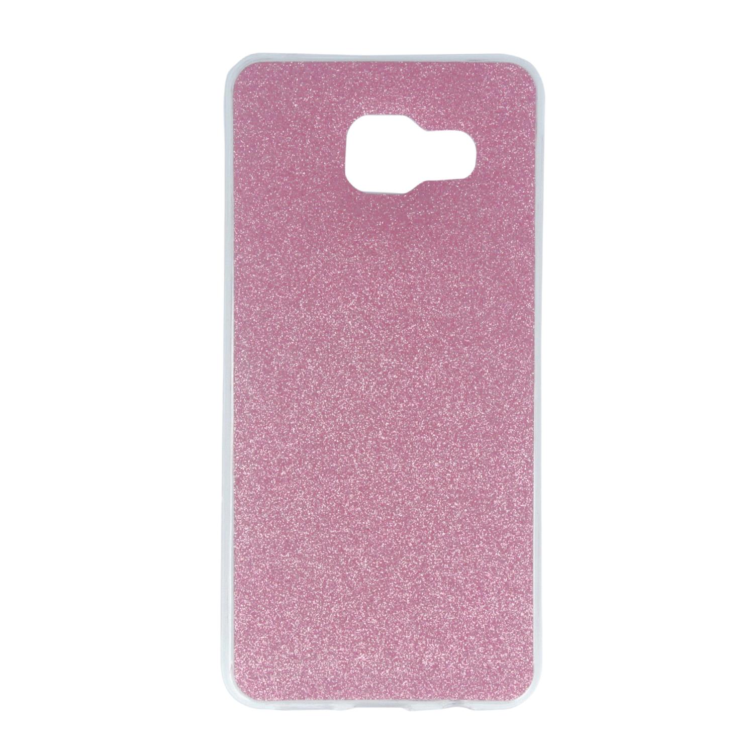 AREA Custodia cover per Samsung Galaxy A3 2016 Area Gummy rosa glitter